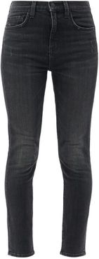 Slim-leg Distressed Jeans - Womens - Black