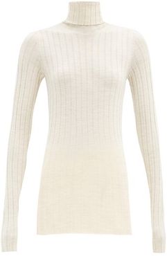 Karen Roll-neck Merino-wool Sweater - Womens - Cream