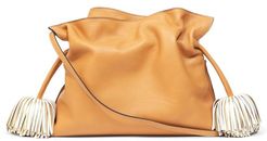 Flamenco Tasselled Leather Cross-body Bag - Womens - Tan Multi