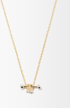 Two In One Diamond & 18kt Gold Pendant Necklace - Womens - Yellow Gold