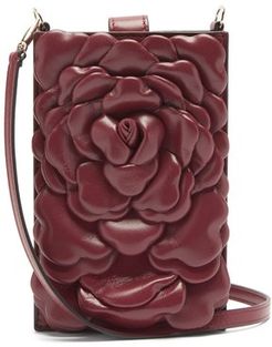 Atelier Mini Petal-effect Leather Bag - Womens - Red