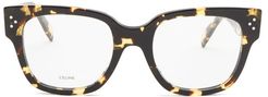 Square Tortoiseshell-acetate Glasses - Womens - Tortoiseshell