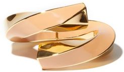 Enamel & 18kt Gold-plated Cuff - Womens - Gold Multi