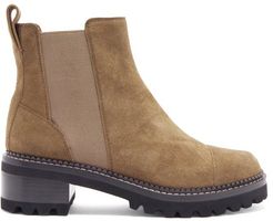 Crosta Chunky-sole Suede Chelsea Boots - Womens - Brown