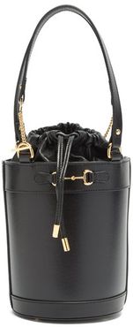 1955 Horsebit Leather Bucket Bag - Womens - Black