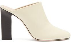 Casta Block-heel Leather Mules - Womens - Cream