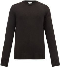 Crew-neck Wool Sweater - Mens - Brown