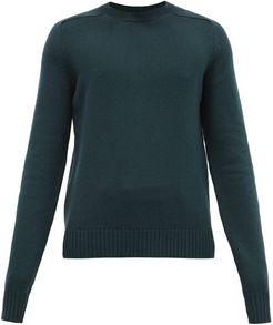Panelled Wool Sweater - Mens - Khaki