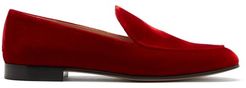 Marcel Velvet Loafers - Womens - Red