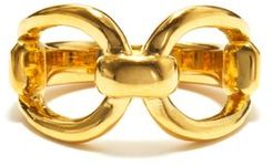 18kt Gold-vermeil Horsebit Ring - Womens - Gold