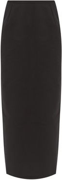 Norma High-rise Taffeta Pencil Skirt - Womens - Black