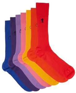 Traditional Bundle Pack Of Seven Socks - Mens - Multi