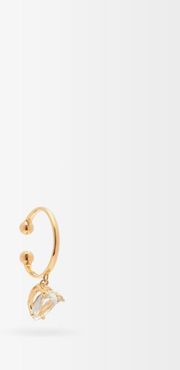 Diamond, Topaz & 14kt Gold Single Ear Cuff - Womens - Pearl