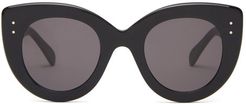 Cat-eye Acetate Sunglasses - Womens - Black