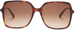 Oversized Square Tortoiseshell-acetate Sunglasses - Womens - Tortoiseshell