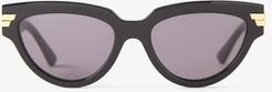 Cat-eye Acetate Sunglasses - Womens - Black