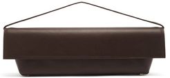 Kirat Leather Baguette Bag - Womens - Dark Brown