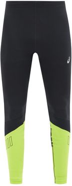 Lite Show Panelled Running Leggings - Mens - Black