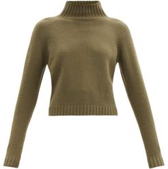 Highland High-neck Cashmere Sweater - Womens - Khaki