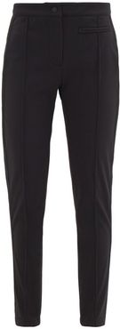 Stirrup-cuff Soft-shell Slim-leg Ski Trousers - Womens - Black