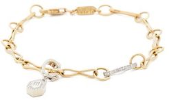 Diamond & 18kt Gold Charm Bracelet - Womens - Yellow Gold