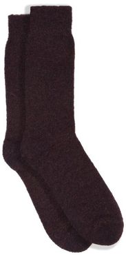 Wally Merino-wool Blend Socks - Mens - Purple