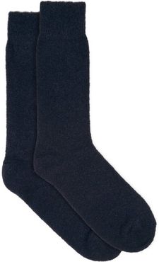 Wally Merino-wool Blend Socks - Mens - Blue