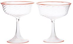 X Laguna B Set Of Two Cosima Coupes - Orange Multi