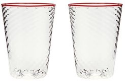 X Laguna B Set Of Two Cosima Highball Glasses - Red Multi