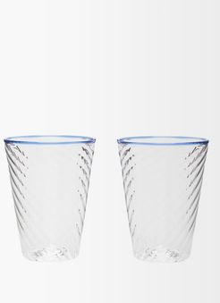 X Laguna B Set Of Two Cosima Highball Glasses - Blue Multi