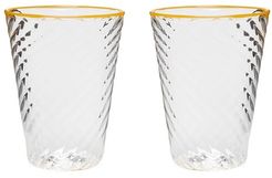 X Laguna B Set Of Two Cosima Highball Glasses - Yellow Multi