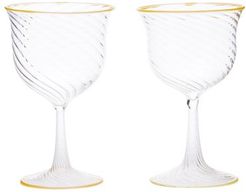 X Laguna B Set Of Two Cosima Wine Glasses - Yellow Multi