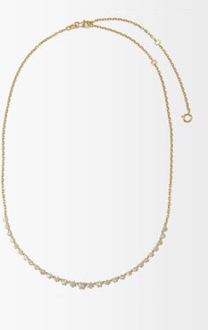 Penelope Large Diamond & 18kt Gold Necklace - Womens - Yellow Gold