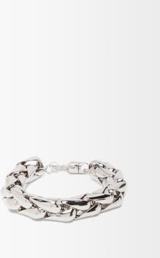 Wheat-chain 14kt White-gold Bracelet - Womens - White Gold