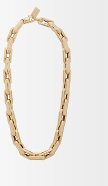 Link-chain 14kt Gold Choker - Womens - Yellow Gold