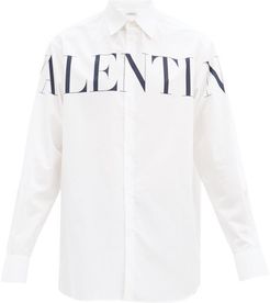 Oversized Logo-print Cotton Shirt - Mens - White