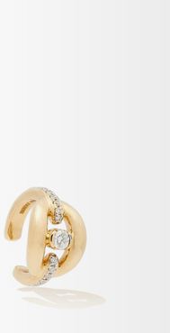 Catena Diamond & 18kt Gold Ear Cuff - Womens - Yellow Gold