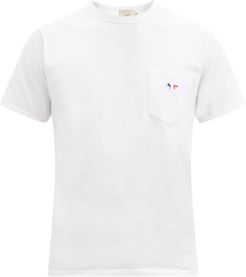 Tricolour Fox-patch Cotton-jersey T-shirt - Mens - White