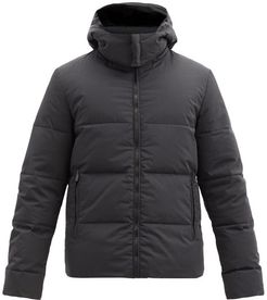 Reversible Logo-patch Quilted Down Jacket - Mens - Black