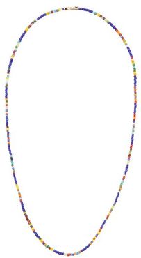 Beaded 14kt Gold-spacer Necklace - Mens - Gold Multi