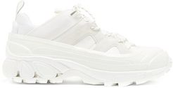 Arthur Overshoe Ripstop And Suede Trainers - Mens - White