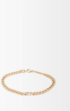 Floating Diamond & 14kt Gold Curb-chain Bracelet - Womens - Gold