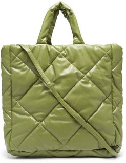 Assante Quilted Faux-leather Tote Bag - Womens - Khaki