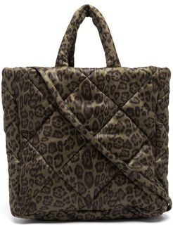 Assante Leopard-print Quilted Technical Tote Bag - Womens - Leopard