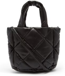 Rosanne Mini Quilted Faux-leather Tote Bag - Womens - Black