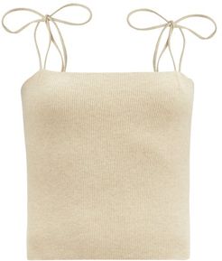 No.141 Dear Tie-strap Top - Womens - Cream