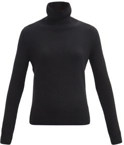 Roll-neck Cashmere Sweater - Womens - Black