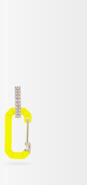 Chiara Diamond & 18kt Gold Single Hoop Earring - Womens - Yellow