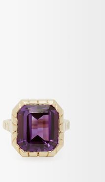 Amethyst & 14kt Gold Ring - Womens - Purple