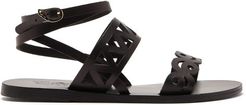 Ostria Cut-out Leather Sandals - Womens - Black